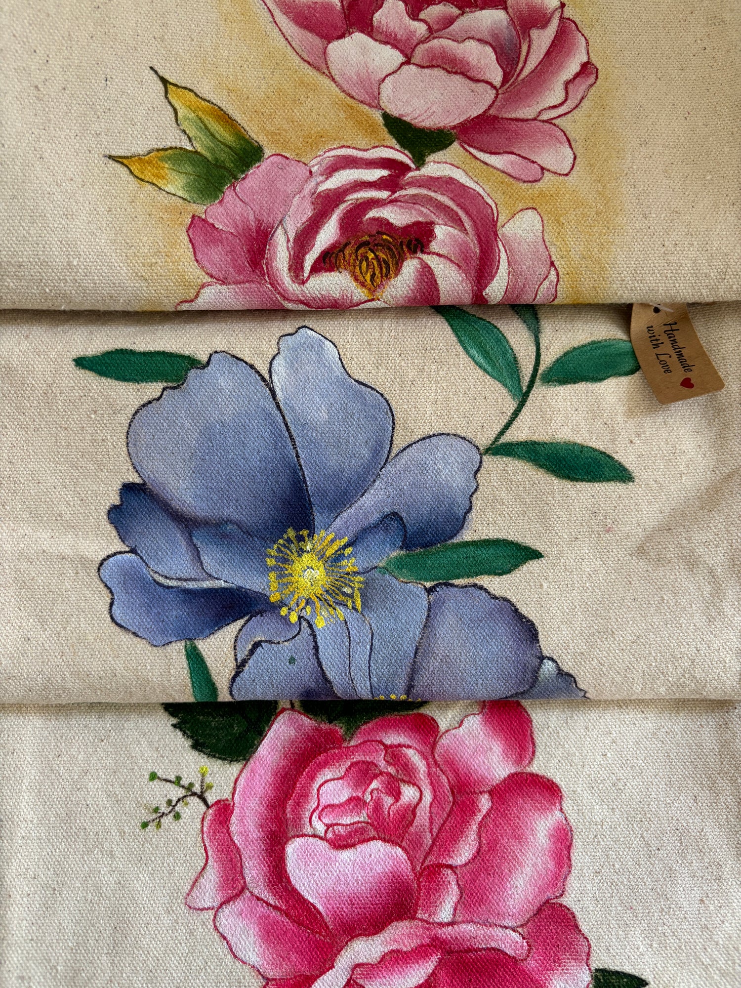 Hand Painted Canvas Tote Bags