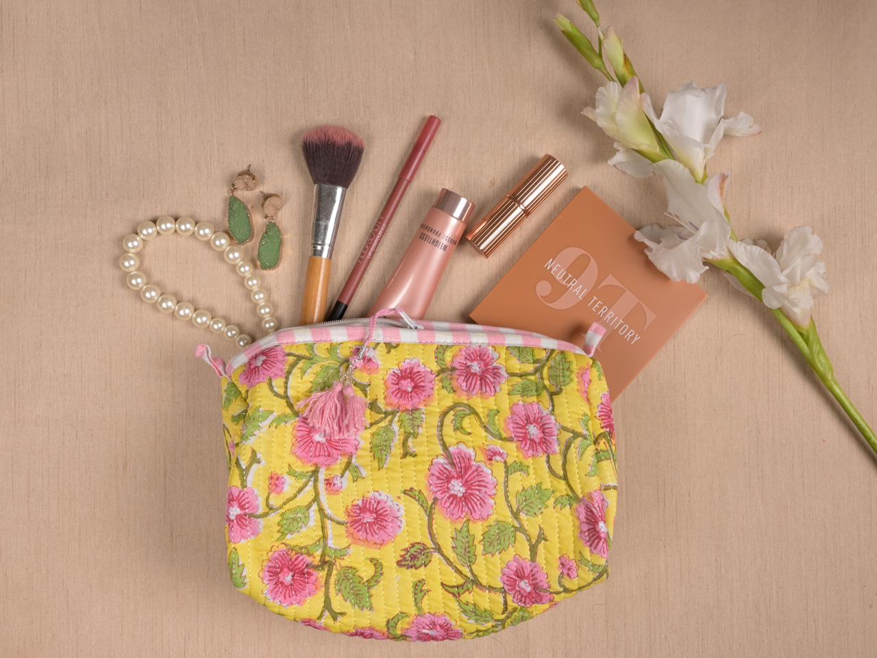 Vibrant Block Printed Vanity Pieces