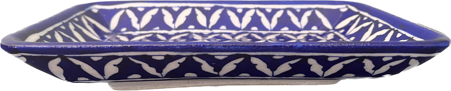 Petal Love Blue Pottery Tray