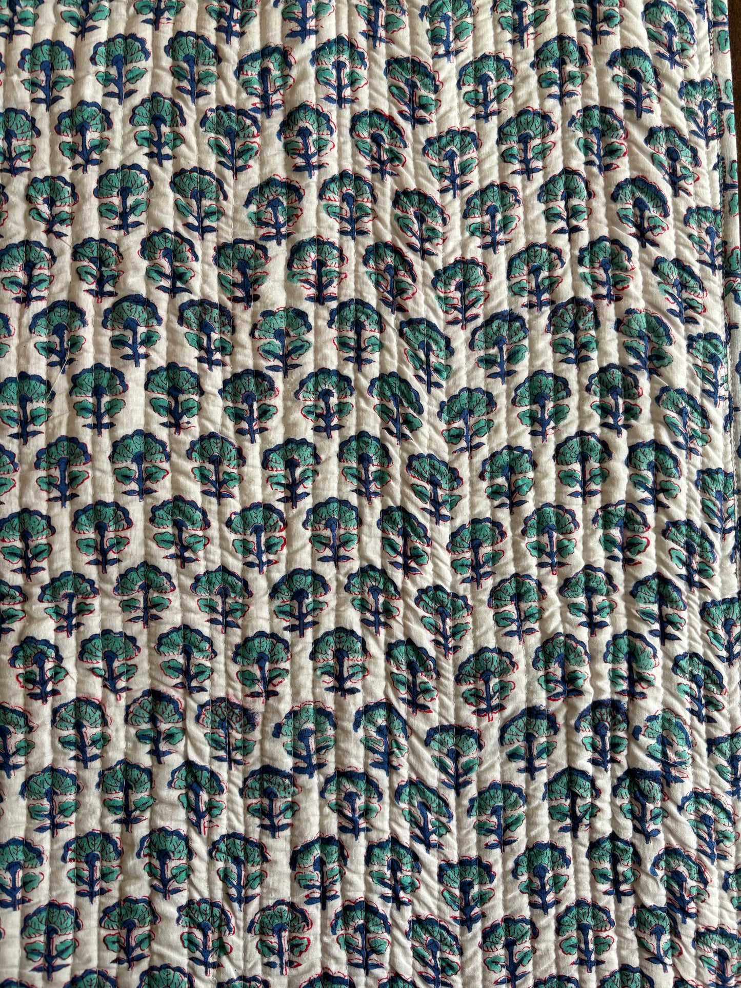 Blue Blossom Table Runner