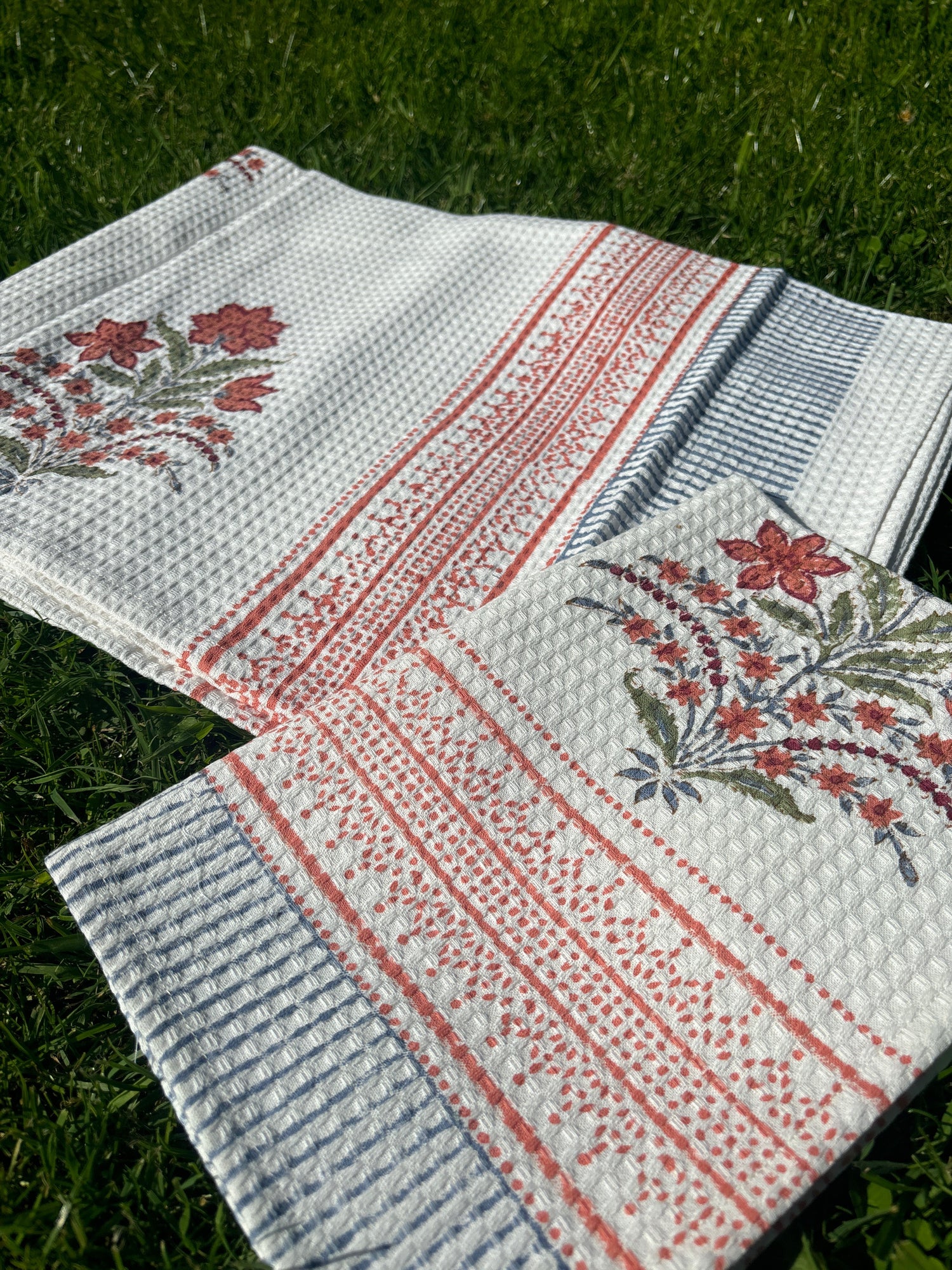 Hand Block Printed Towels