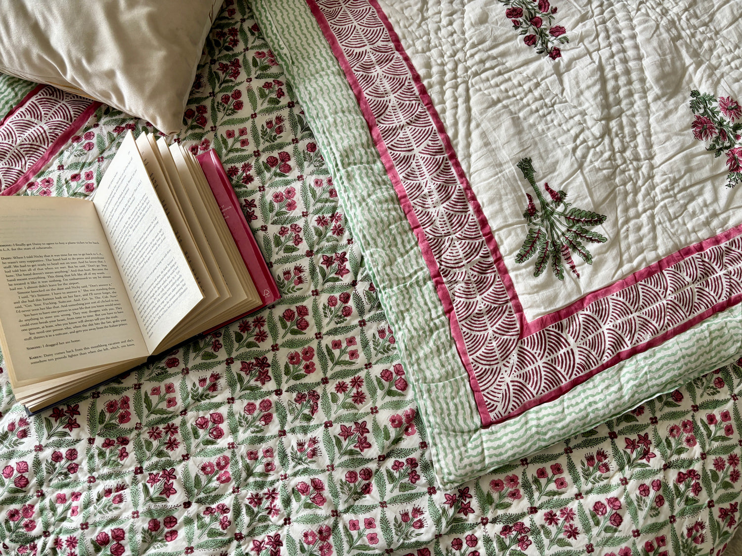 Summer Quilts | Block Printed | 100% Cotton | Handmade