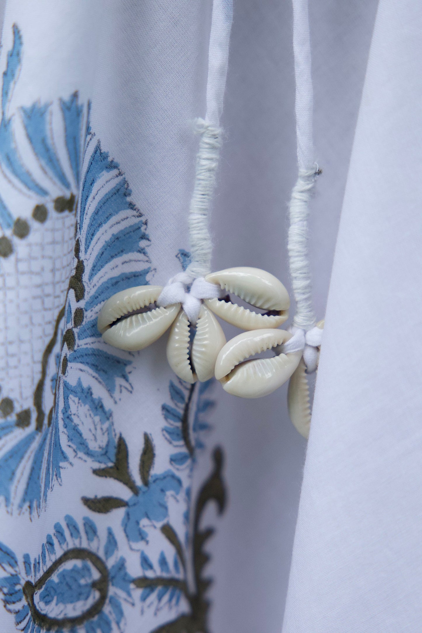 Beach Dress with sea shells tassels detailing