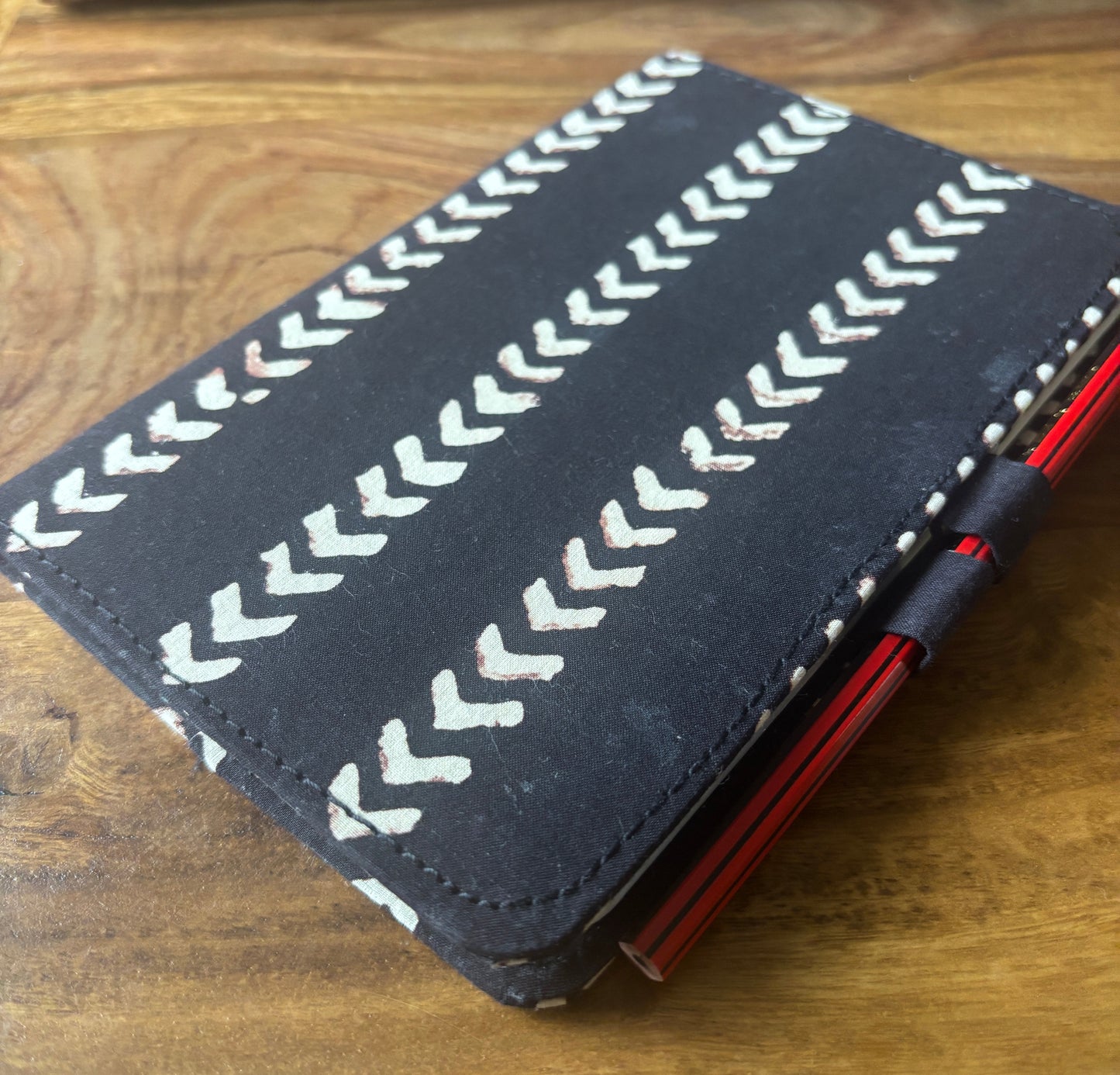 Black Diary white pattern 