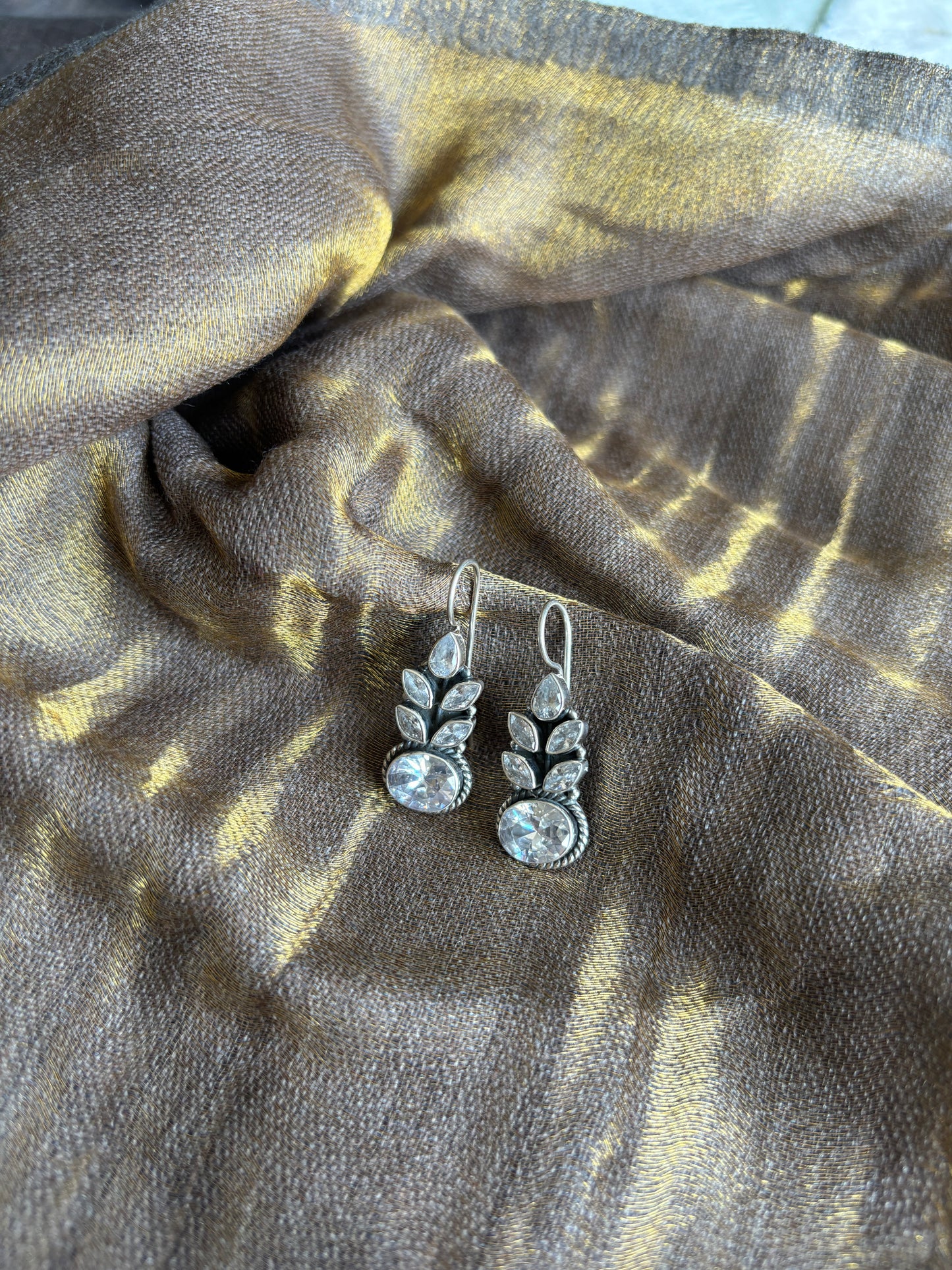 Starry Elegance Sterling Silver Earrings