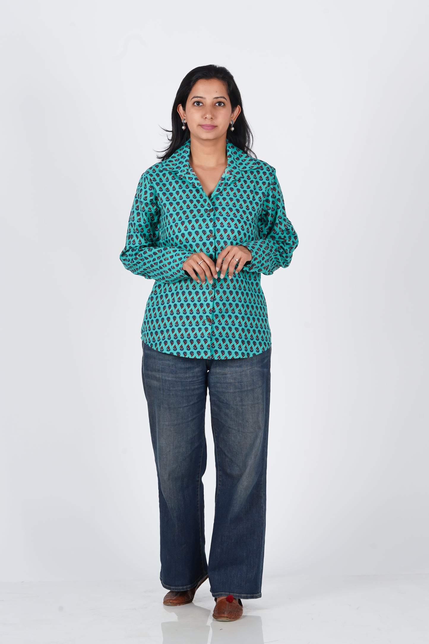 Long Sleeve Shirt | Block Printed Shirt