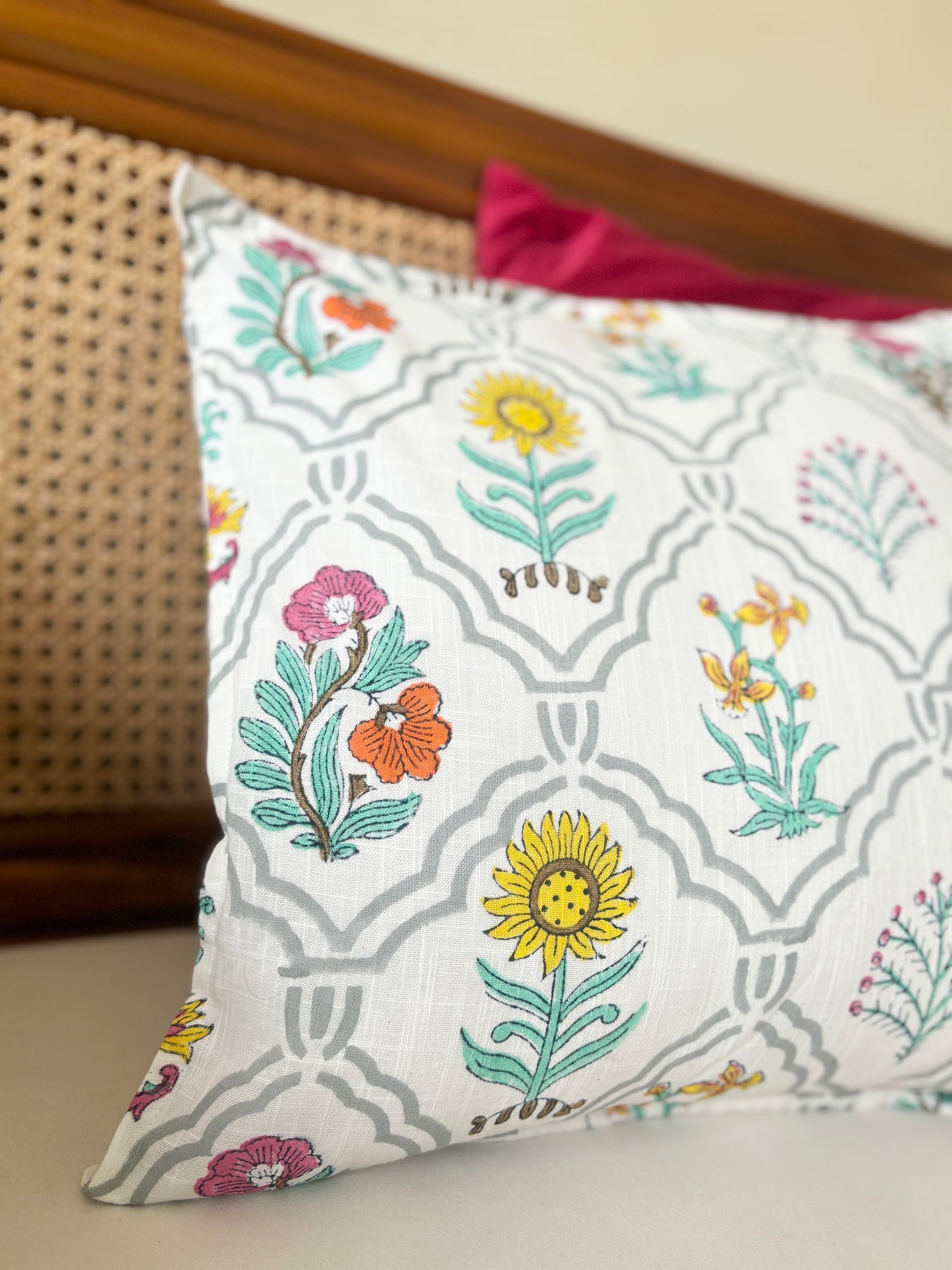 Bagh Block Printed Cushion cover