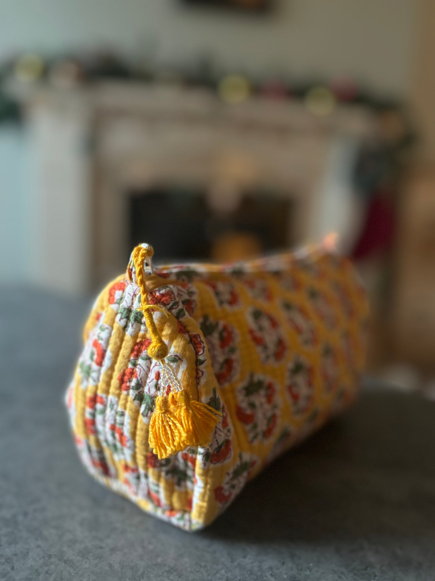 Yellow Wash Bag - small