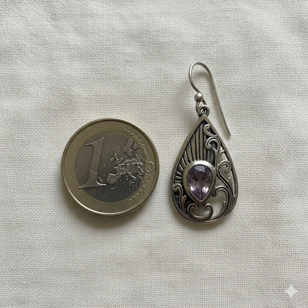 drop earring 92.5 sterling silver 