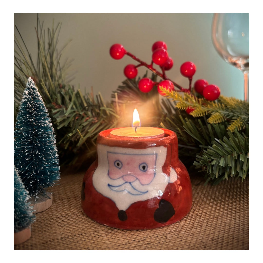 Santa Tea Light Holder