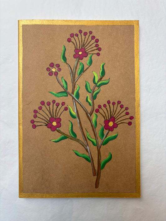 Pink Petals Hand Painted Diary