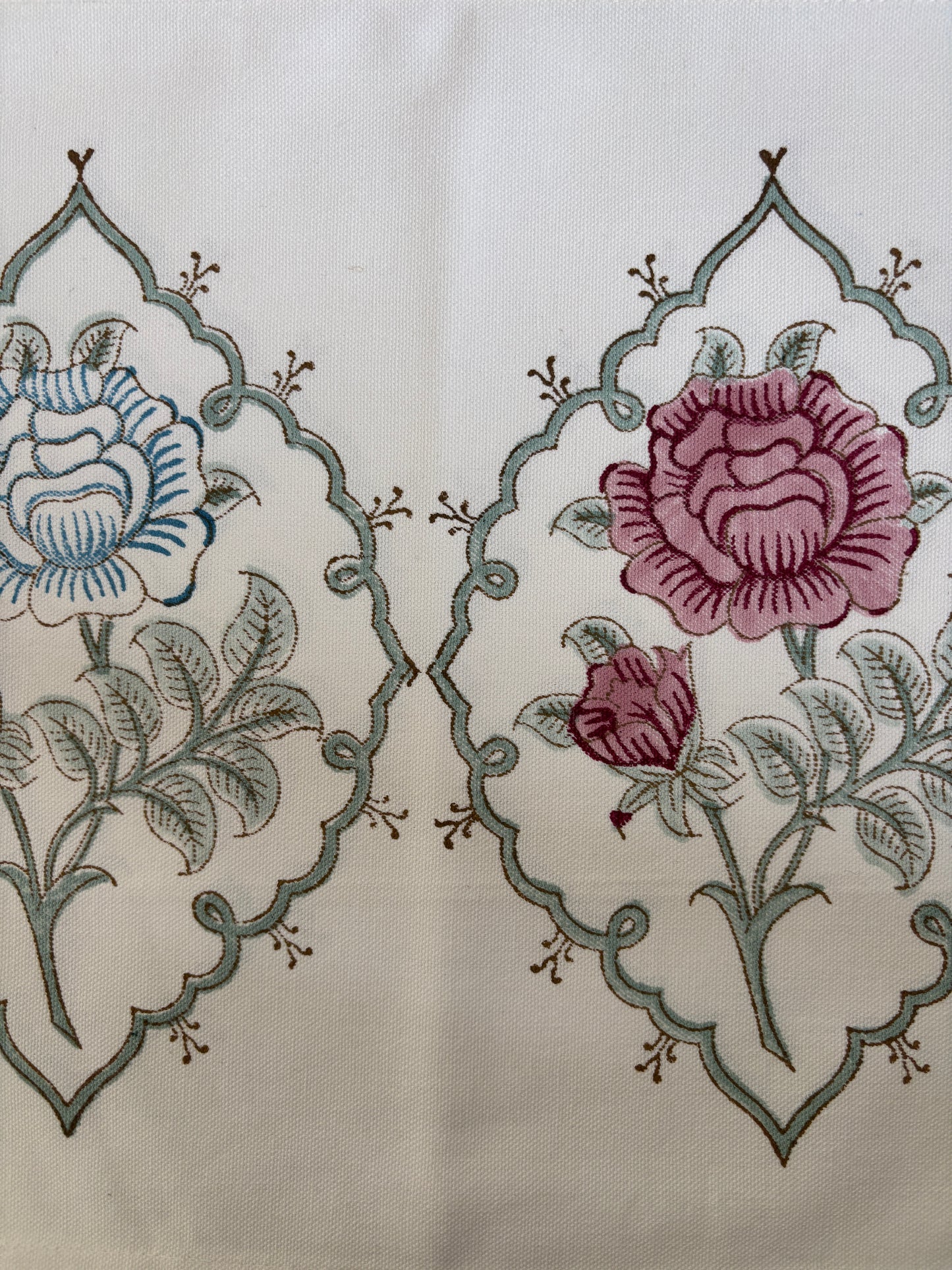 Royal Garden Block Print Placemats Set of 2