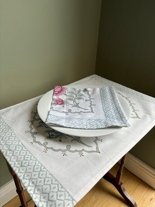 Rose Garden Block Printed Placemat