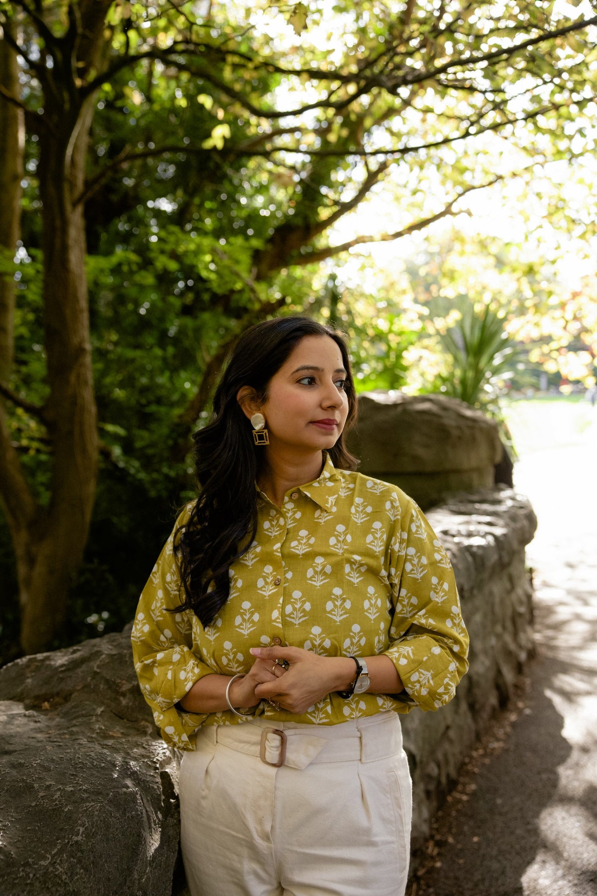 Daisy Meadow Cotton Shirt