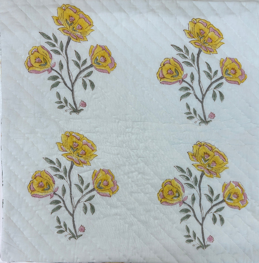 Marigold Quilted Soft Cotton Cushion