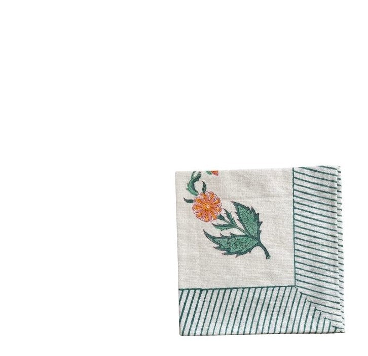 Tropical Charm Block Printed Table Napkins, Set of 2