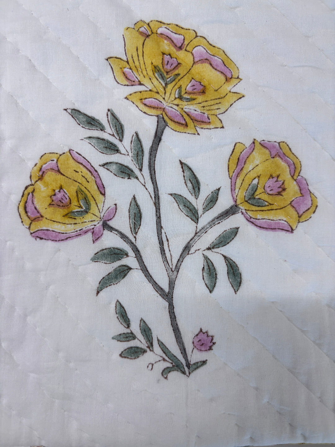 Yellow flower motif
