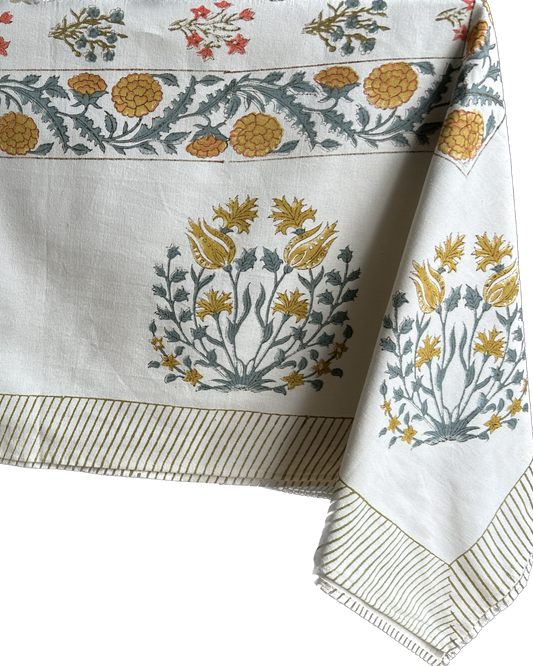 Jaipur Bloom Canvas Table Cloth