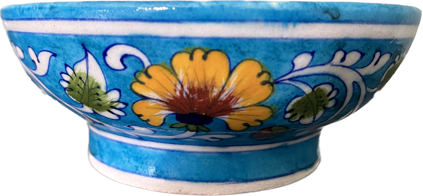 Sunny Meadow Blue Bowl