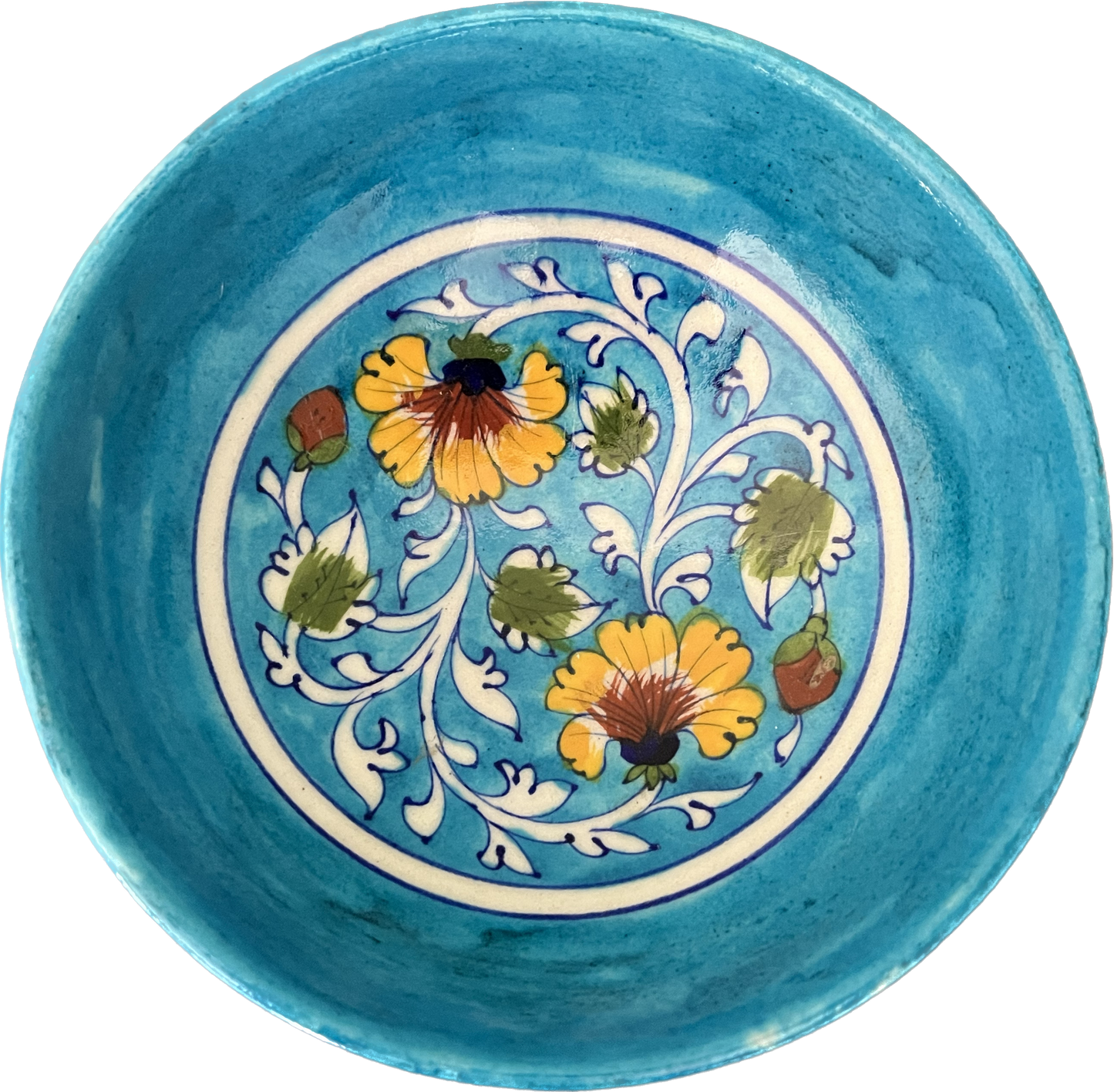 Sunny Meadow Blue Bowl