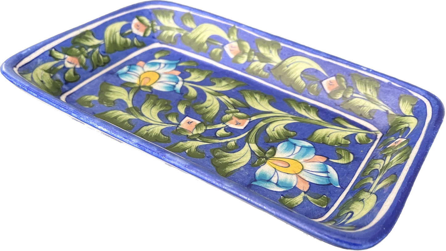 Rajputana Blue Pottery Tray